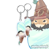 Double Sided Rove Acrylic Charm