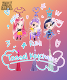 HUNTR/X Double-Sided Acrylic Tassel Keychains