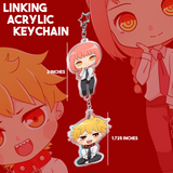 Makima//Denji Linked Acrylic Keychain