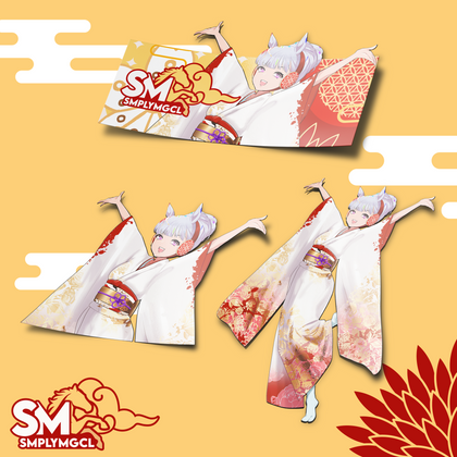 2026 LNY Year of the Horse Gold Ship Stickers [LIMITED]