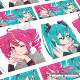 Color Pop Miku & Teto Stickers